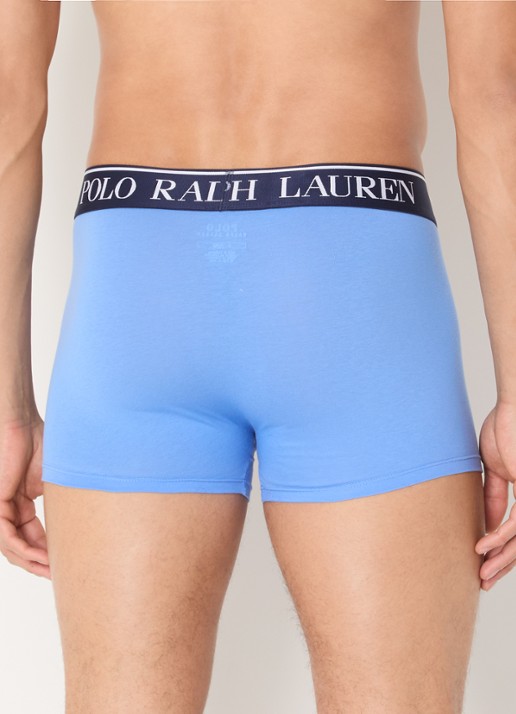 Ralph Lauren Boxershorts met logoband in 2-pack - achterkant 3 blauw