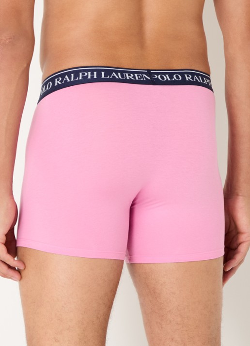 Ralph Lauren Boxershorts met logoband in 3-pack - achterkant 2 roze