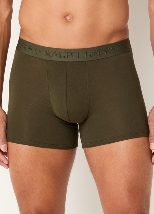 Ralph Lauren Boxershorts met logoband in 3-pack - detail 3 legergroen