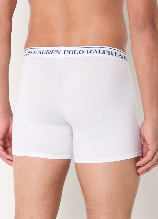 Ralph Lauren Boxershorts met logoband in 3-pack - achterkant 3 lichtblauw