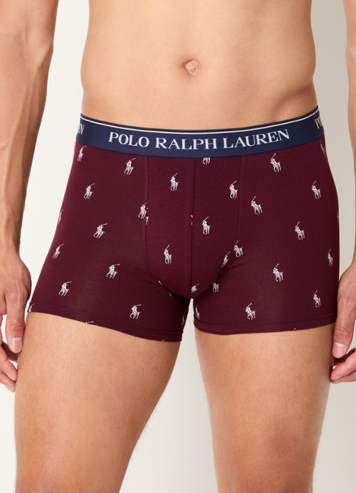 Ralph Lauren Boxershorts met logoband in 3-pack - detail donkergroen
