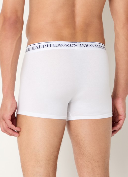 Ralph Lauren Boxershorts met logoband in 3-pack - achterkant blauw