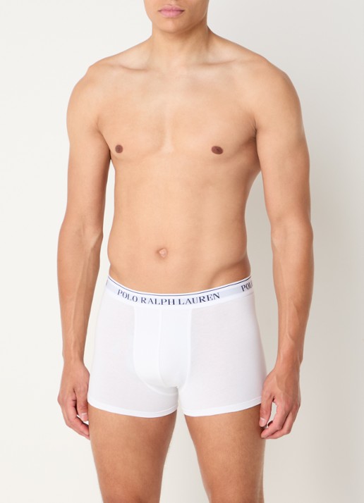 Ralph Lauren Boxershorts met logoband in 3-pack - voorkant 3 blauw