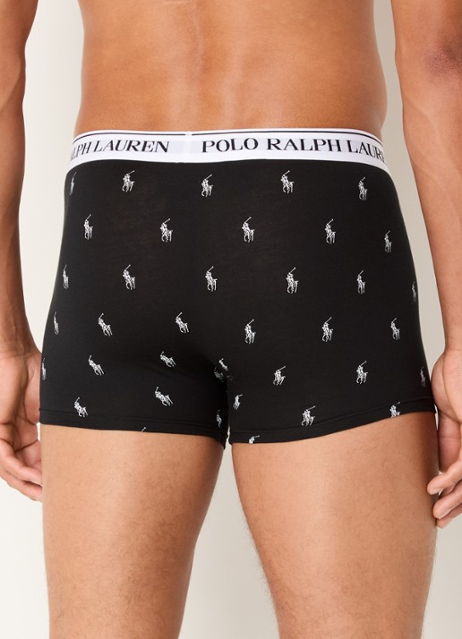 Ralph Lauren Boxershorts met logoband in 3-pack - achterkant wit