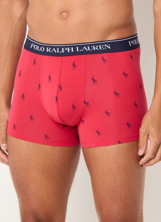 Ralph Lauren Boxershorts met logoband in 3-pack - detail 4 rood