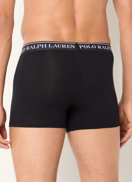 Ralph Lauren Boxershorts met logoband in 3-pack - achterkant 6 zand