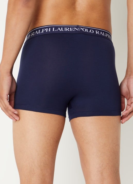 Ralph Lauren Boxershorts met logoband in 3-pack - achterkant 7 zand