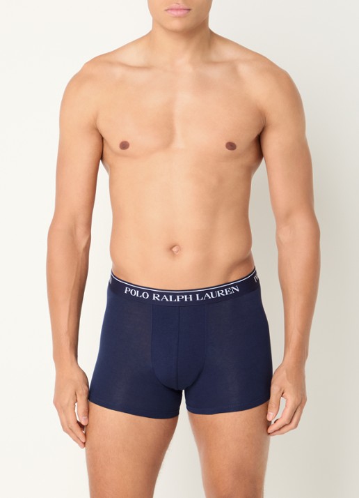 Ralph Lauren Boxershorts met logoband in 3-pack - voorkant 2 zalmroze