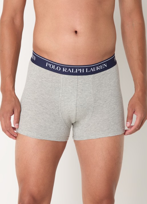 Ralph Lauren Boxershorts met logoband in 3-pack - detail 2 blauwgrijs