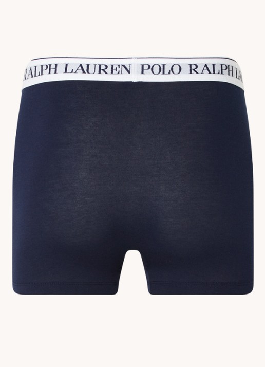 Ralph Lauren Boxershorts met logoband in 3-pack - detail 2 donkerblauw