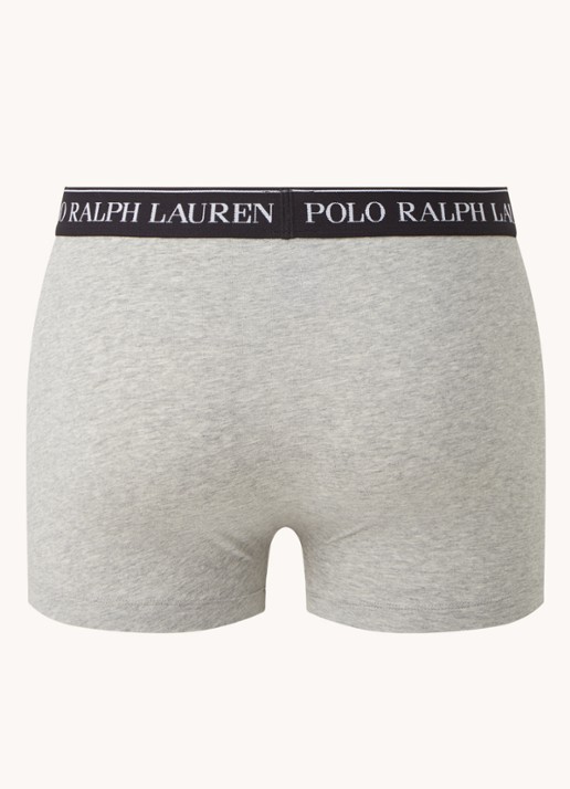 Ralph Lauren Boxershorts met logoband in 3-pack - achterkant grijs