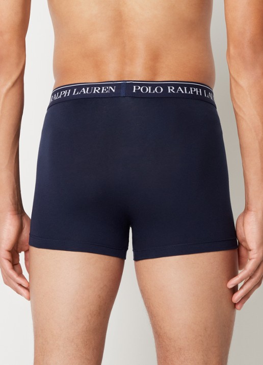 Ralph Lauren Boxershorts met logoband in 3-pack - achterkant 3pk cr nvy/cr nvy/ cr nvy