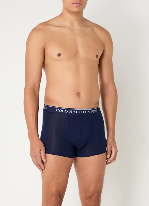 Ralph Lauren Boxershorts met logoband in 5-pack - detail beige