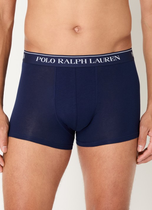 Ralph Lauren Boxershorts met logoband in 5-pack - voorkant 4 beige