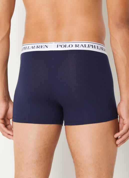 Ralph Lauren Boxershorts met logoband in 5-pack - achterkant grijsmele
