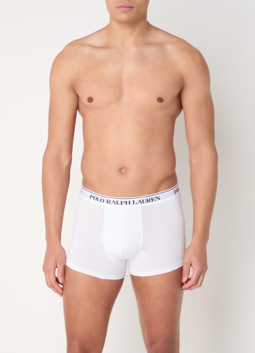 Ralph Lauren Boxershorts met logoband in 5-pack - voorkant 4 donkergrijs