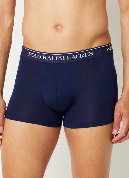 Ralph Lauren Boxershorts met logoband in 5-pack - voorkant 2 beige