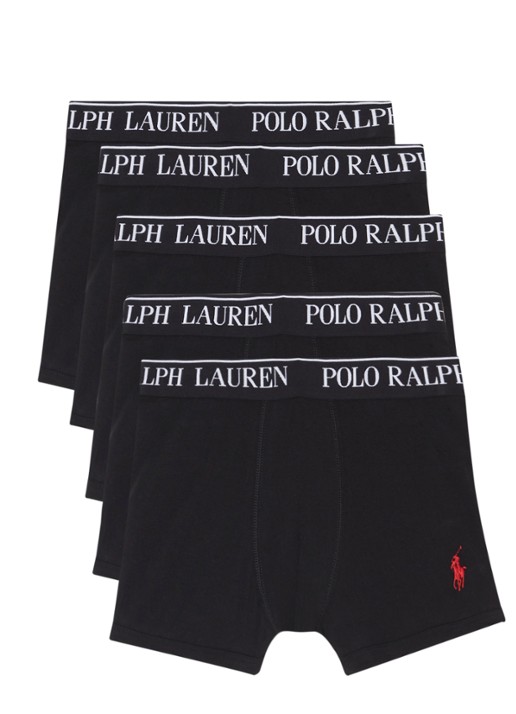 Ralph Lauren Boxershorts met logoband in 5-pack