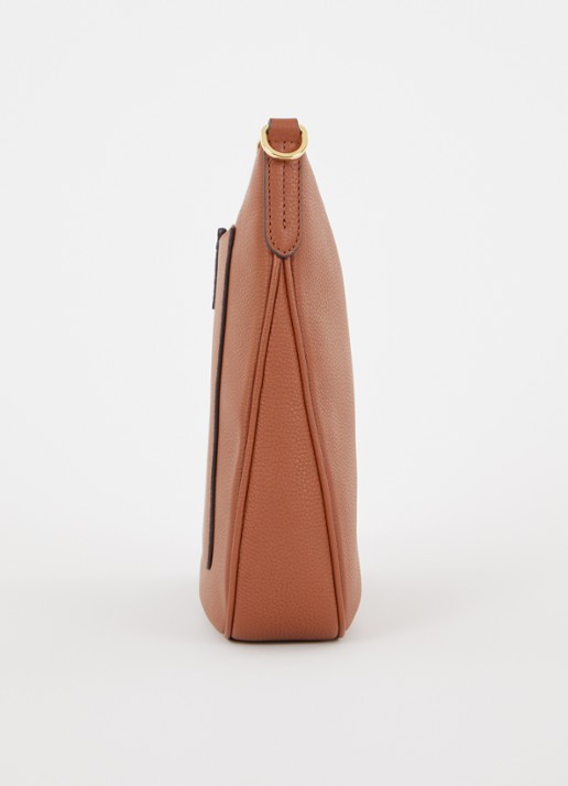 Ralph Lauren Cameryn crossbodytas van leer met afneembare schouderriem - detail 3 oranjerood