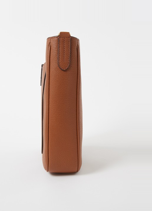 Ralph Lauren Cameryn Medium crossbodytas van leer - detail 4 cognac