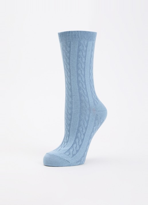 Ralph Lauren Candyshop sokken in katoenblend met logo in 3-pack - detail staalblauw