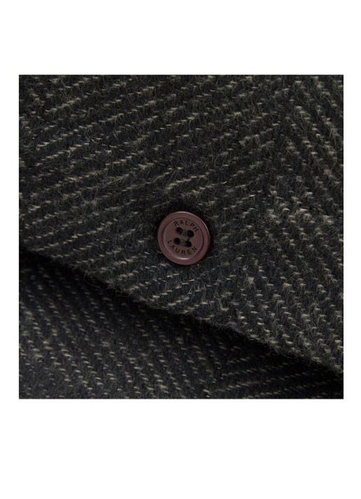 Ralph Lauren Clark Gable kussensloop van katoen - detail 3 antraciet