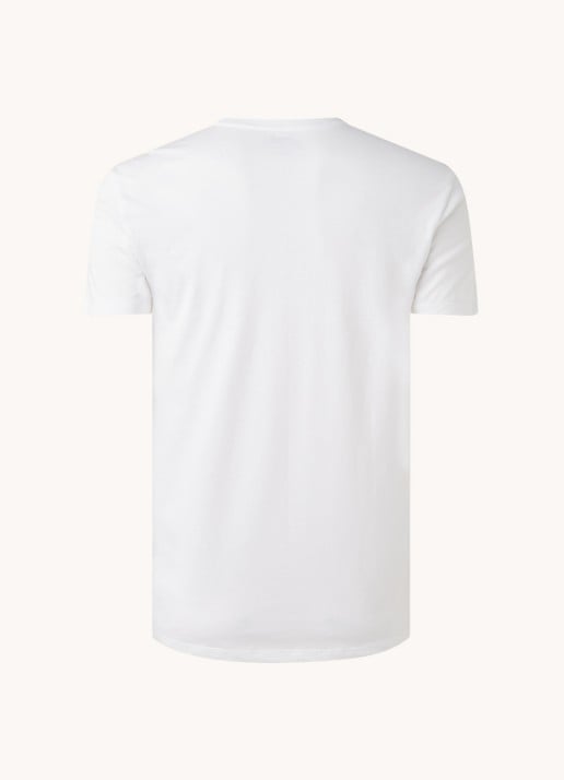 Ralph Lauren Classic Crew T-shirt in 3-pack - achterkant lichtgrijs