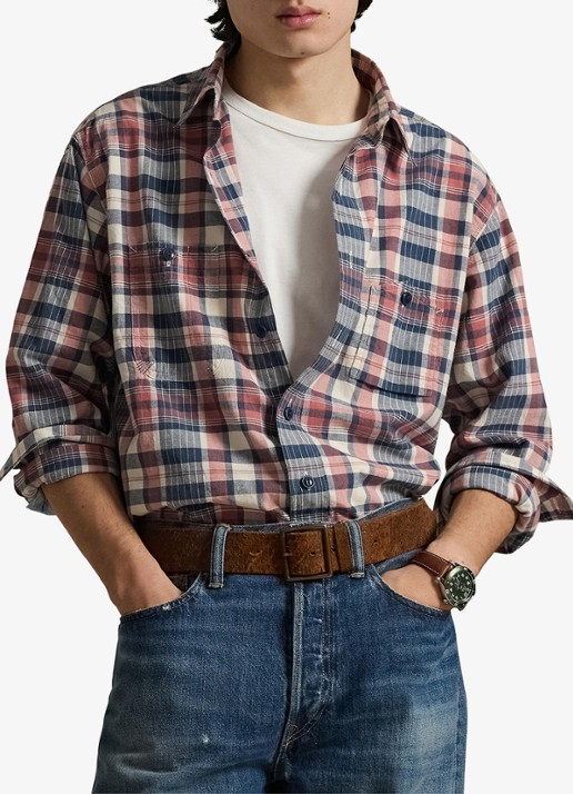 Ralph Lauren Classic fit overhemd met ruitdessin