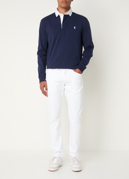 Ralph Lauren Classic fit polo met logoborduring - voorkant 4 cruise navy / donkerblauw