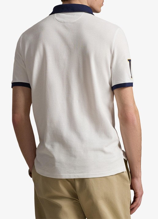 Ralph Lauren Classic fit polo met logoborduring - achterkant 5 white / wit