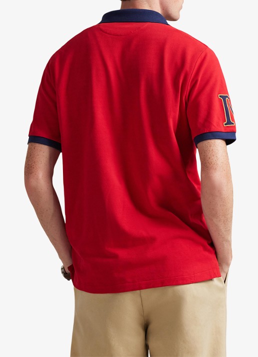 Ralph Lauren Classic fit polo met logoborduring - achterkant 5 rl 2000 red / rood