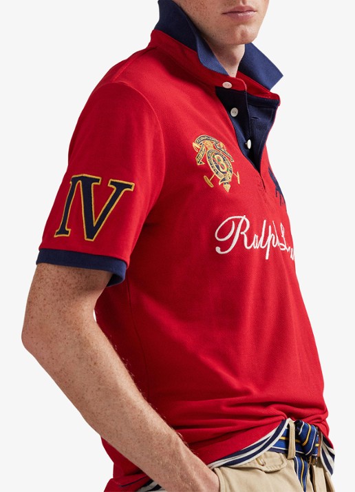 Ralph Lauren Classic fit polo met logoborduring - detail 4 rl 2000 red / rood