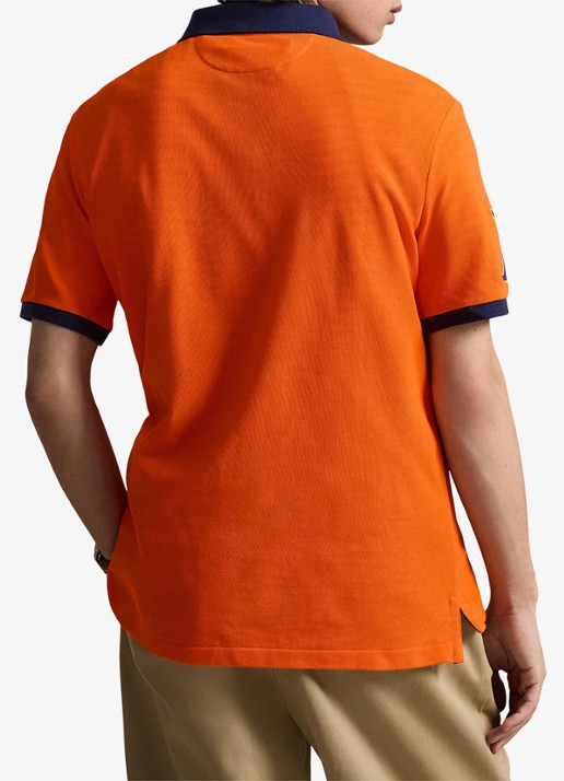 Ralph Lauren Classic fit polo met logoborduring - achterkant sailing oranje-36ph