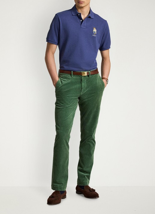 Ralph Lauren Classic fit polo met logoborduring - detail 3 light navy / donkerblauw