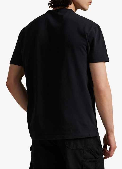 Ralph Lauren Classic fit T-shirt met ronde hals - achterkant polo black / zwart