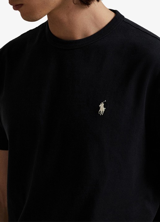 Ralph Lauren Classic fit T-shirt met ronde hals - detail 3 polo black / zwart