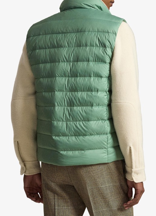 Ralph Lauren Colden bodywarmer met logoborduring - achterkant 5 light green / lichtgroen