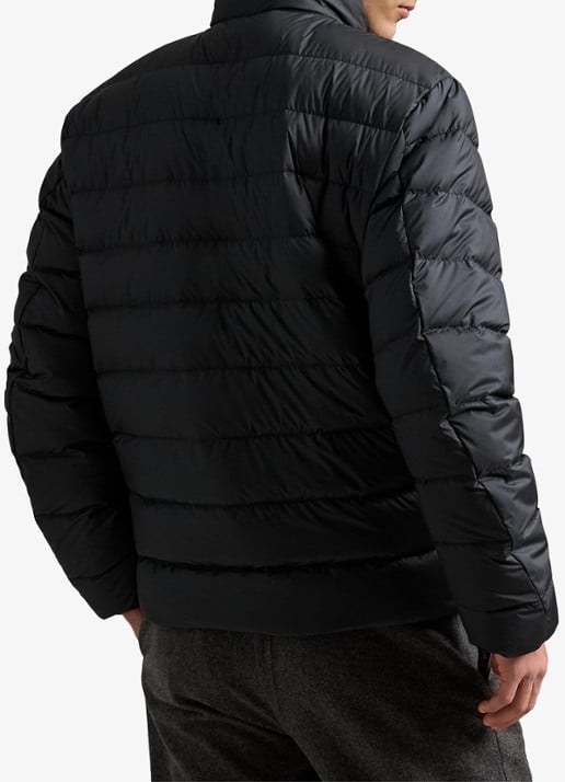 Ralph Lauren Colden gewatteerd jack met donsvulling en steekzakken - achterkant polo black / zwart