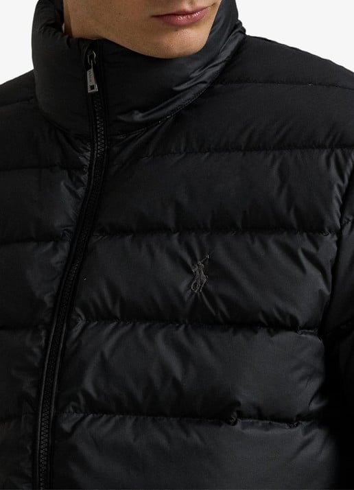 Ralph Lauren Colden gewatteerd jack met donsvulling en steekzakken - detail 7 polo black / zwart