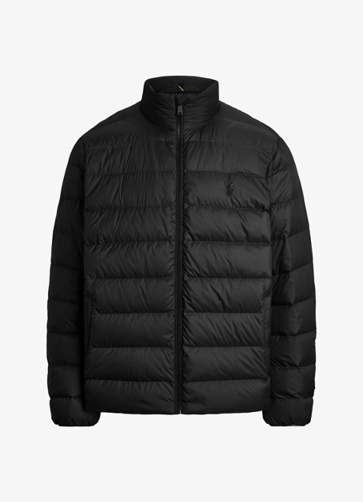 Ralph Lauren Colden gewatteerd jack met donsvulling en steekzakken - voorkant 3 polo black / zwart