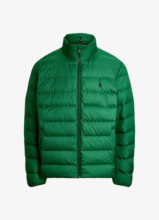 Ralph Lauren Colden gewatteerd jack met donsvulling en steekzakken - voorkant 2 new forest / groen