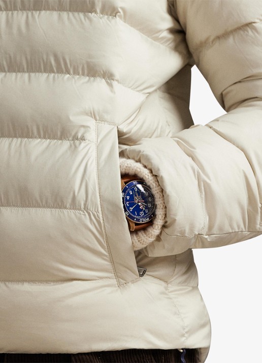 Ralph Lauren Colden gewatteerd jack met donsvulling en steekzakken - detail 8 basic sand / zand