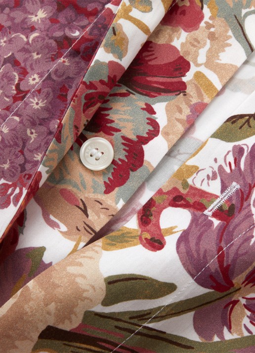 Ralph Lauren Corabell dekbedovertrek - exclusief kussenslopen - achterkant rood
