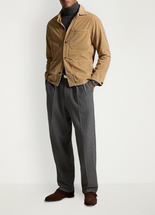 Ralph Lauren Corduroy utility overshirt - detail 2 camel