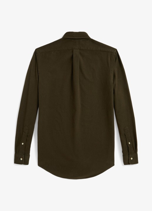 Ralph Lauren Costum fit overhemd met logoborduring - detail company olive-2ywd