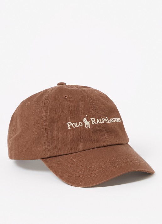 Ralph Lauren Cotton Twill Ball Cap - voorkant 2 bruin