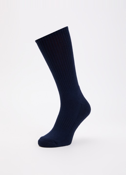 Ralph Lauren Crew sokken met logoborduring in 3-pack  - detail donkerblauw