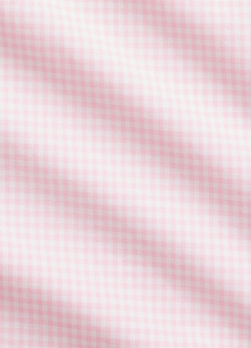 Ralph Lauren Custom fit overhemd met ruitdessin en logoborduring - detail 4 carmel pink/white / bruin