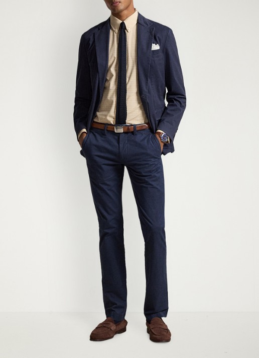 Ralph Lauren Custom fit overhemd met ruitdessin en logoborduring - detail 4 classic camel white / camel