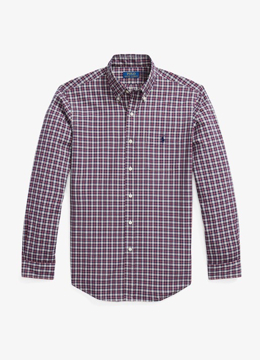 Ralph Lauren Custom fit overhemd met ruitdessin